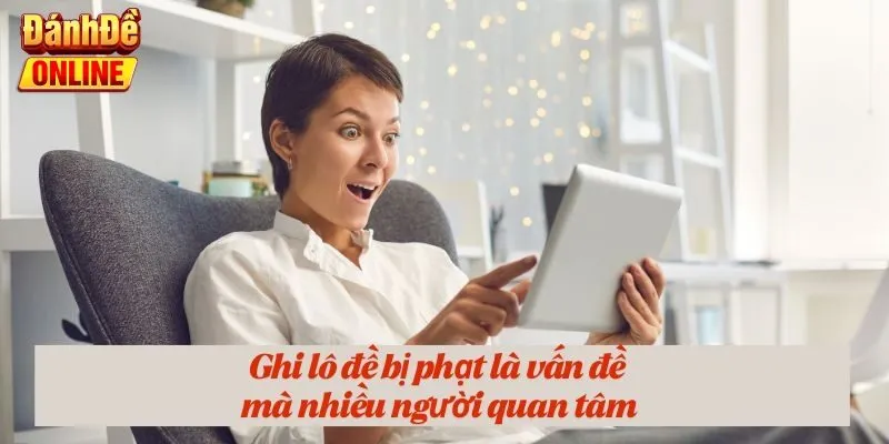 Ghi lô đề bị phạt là vấn đề mà nhiều người quan tâm