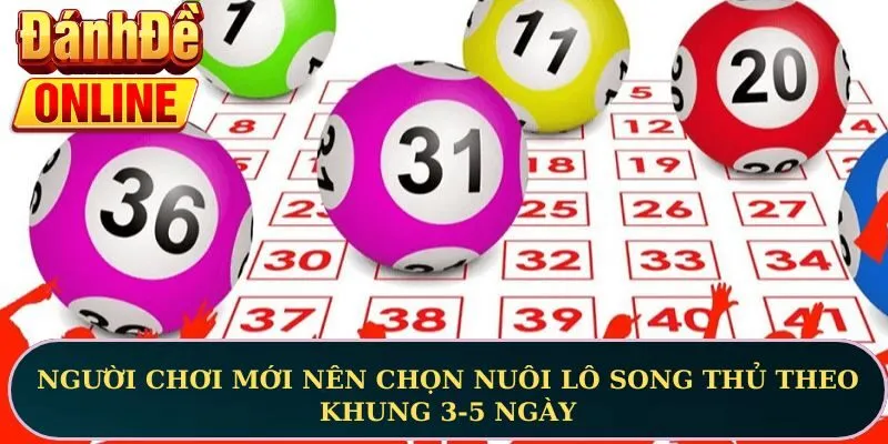Người chơi mới nên chọn nuôi lô song thủ theo khung 3-5 ngày