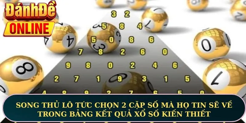 Song thủ lô tức chọn 2 cặp số mà họ tin sẽ về trong bảng kết quả xổ số kiến thiết