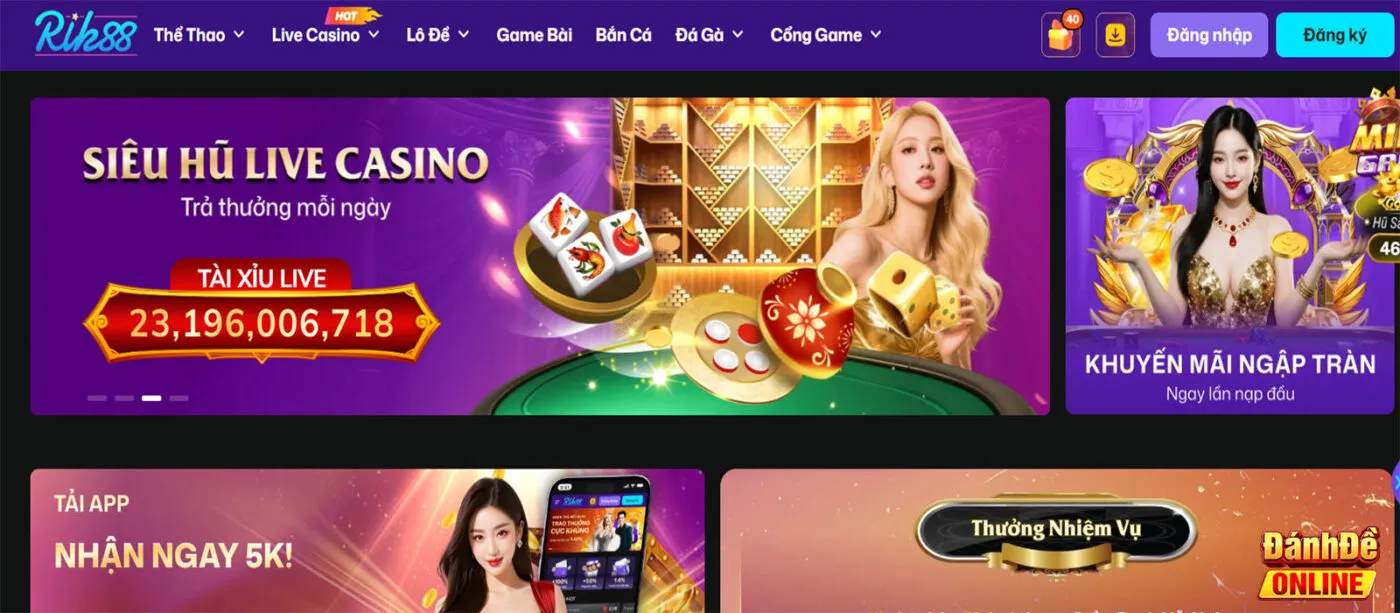 RIKVIP sân chơi đánh đề trực tuyến nổi tiếng